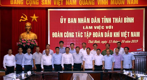 Lãnh đạo UBND tỉnh Thái Bình làm việc với Tổng giám đốc PV GAS - Ảnh 1. Lãnh đạo UBND tỉnh Thái Bình làm việc với Tổng giám đốc PV GAS - Ảnh 1.