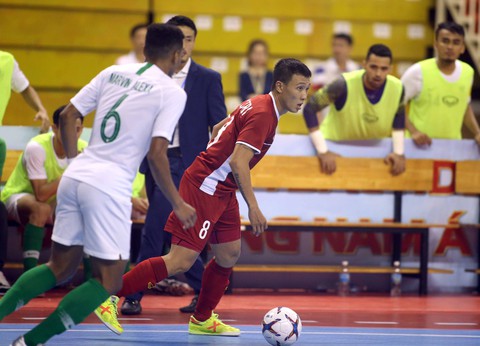 Futsal Việt Nam hòa Indonesia ở giải Đông Nam Á 2019 - Ảnh 2. Futsal Việt Nam hòa Indonesia ở giải Đông Nam Á 2019 - Ảnh 2.
