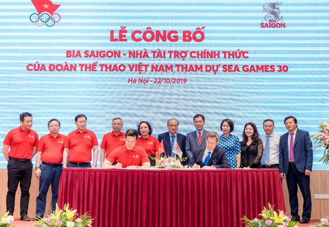 Bia Saigon tài trợ cho Đoàn thể thao Việt Nam tham dự SEA Games 30 - Ảnh 1. Bia Saigon tài trợ cho Đoàn thể thao Việt Nam tham dự SEA Games 30 - Ảnh 1.