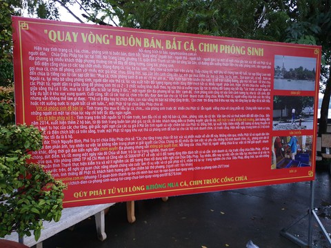 Đội quân bán cá, chim phóng sinh chơi cút bắt với chùa Diệu Pháp - Ảnh 5. Đội quân bán cá, chim phóng sinh chơi cút bắt với chùa Diệu Pháp - Ảnh 5.