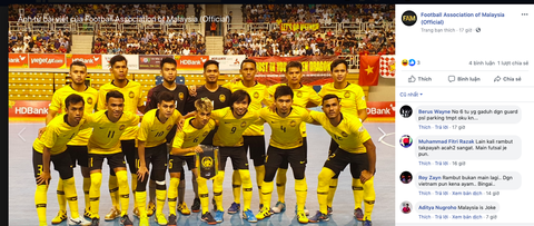 Thua futsal Việt Nam, CĐV Malaysia: Những môn thể thao dùng chân toàn thua Việt Nam - Ảnh 1. Thua futsal Việt Nam, CĐV Malaysia: Những môn thể thao dùng chân toàn thua Việt Nam - Ảnh 1.