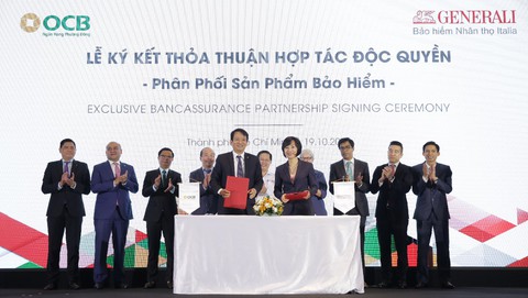 Generali Việt Nam và OCB công bố hợp tác độc quyền 15 năm - Ảnh 1. Generali Việt Nam và OCB công bố hợp tác độc quyền 15 năm - Ảnh 1.