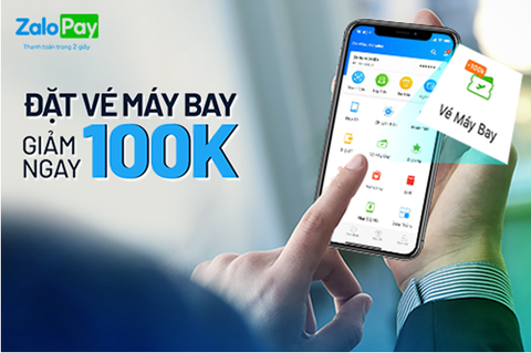 Giảm 100.000 đồng khi mua vé máy bay nội địa qua ZaloPay - Ảnh 1. Giảm 100.000 đồng khi mua vé máy bay nội địa qua ZaloPay - Ảnh 1.