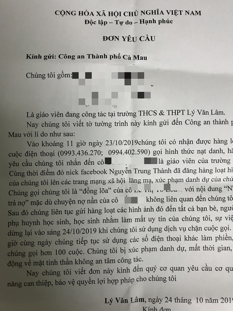 Một giáo viên thiếu nợ, cả trường bị khủng bố - Ảnh 2. Một giáo viên thiếu nợ, cả trường bị khủng bố - Ảnh 2.