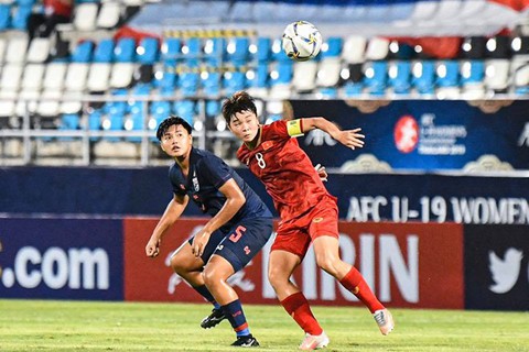 U19 Việt Nam thắng Thái Lan 2-0 ở Giải U19 nữ vô địch châu Á 2019 - Ảnh 1. U19 Việt Nam thắng Thái Lan 2-0 ở Giải U19 nữ vô địch châu Á 2019 - Ảnh 1.