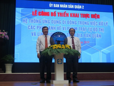 TP.HCM: Quận 2 ra mắt ứng dụng di động xử lý vi phạm xây dựng - Ảnh 1. TP.HCM: Quận 2 ra mắt ứng dụng di động xử lý vi phạm xây dựng - Ảnh 1.