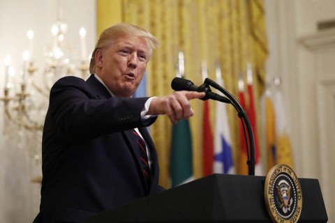 Ông Trump đả kích cuộc điều tra luận tội là đảo chính - Ảnh 1. Ông Trump đả kích cuộc điều tra luận tội là đảo chính - Ảnh 1.