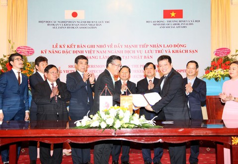 Nhật Bản đẩy mạnh tiếp nhận lao động kỹ năng nghề khách sạn Việt Nam - Ảnh 1. Nhật Bản đẩy mạnh tiếp nhận lao động kỹ năng nghề khách sạn Việt Nam - Ảnh 1.