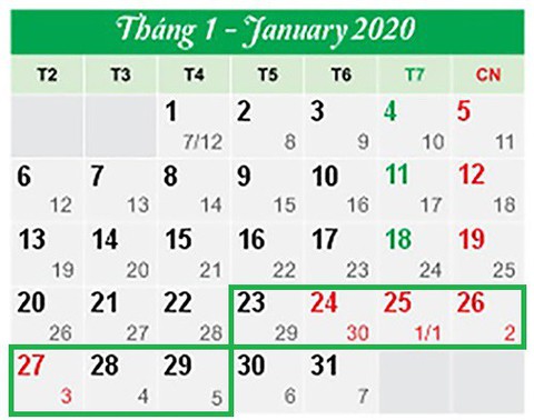 Thủ tướng chốt phương án nghỉ Tết Canh Tý tổng cộng 7 ngày - Ảnh 1. Thủ tướng chốt phương án nghỉ Tết Canh Tý tổng cộng 7 ngày - Ảnh 1.