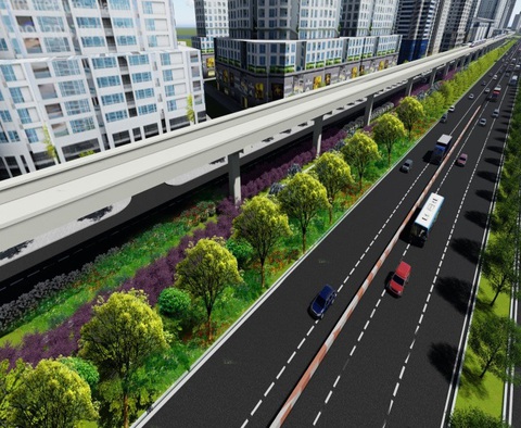 Tuyến metro số 1 sẽ được phủ xanh dọc chiều dài 14,7km - Ảnh 2. Tuyến metro số 1 sẽ được phủ xanh dọc chiều dài 14,7km - Ảnh 2.