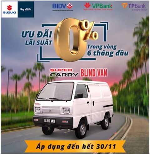 Suzuki Super Carry Blind Van - ‘Nhỏ mà có võ: nay được lưu thông nội đô 24/24 - Ảnh 1. Suzuki Super Carry Blind Van - ‘Nhỏ mà có võ: nay được lưu thông nội đô 24/24 - Ảnh 1.