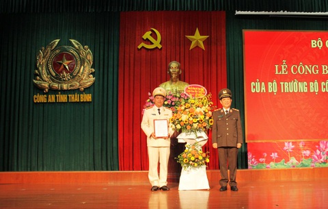 Phó cục trưởng Cảnh sát quản lý trại giam làm giám đốc Công an Thái Bình - Ảnh 1. Phó cục trưởng Cảnh sát quản lý trại giam làm giám đốc Công an Thái Bình - Ảnh 1.