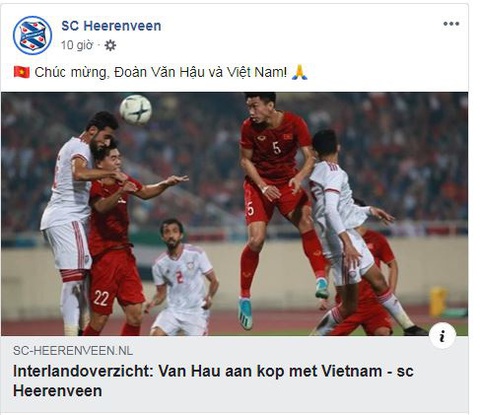 CLB Hà Lan Heerenveen: Việt Nam quá mạnh so với đội tuyển UAE - Ảnh 1. CLB Hà Lan Heerenveen: Việt Nam quá mạnh so với đội tuyển UAE - Ảnh 1.