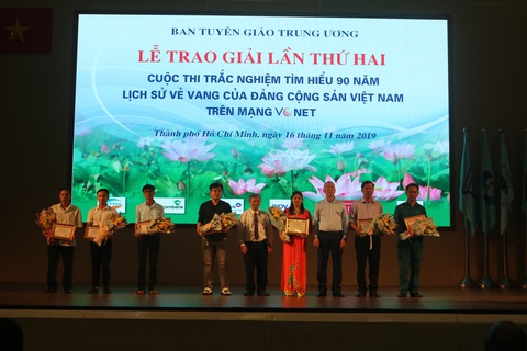 Trao giải lần 2 cuộc thi tìm hiểu 90 năm lịch sử vẻ vang của Đảng Cộng sản Việt Nam - Ảnh 1. Trao giải lần 2 cuộc thi tìm hiểu 90 năm lịch sử vẻ vang của Đảng Cộng sản Việt Nam - Ảnh 1.