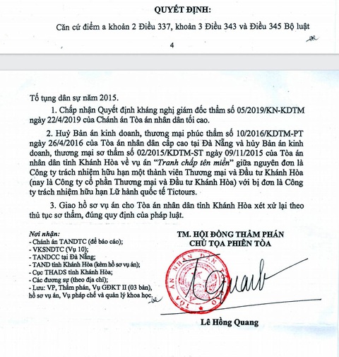 Hủy 2 bản án, xử lại từ đầu vụ tranh chấp tên miền tictours.vn sau 4 năm tranh cãi - Ảnh 1. Hủy 2 bản án, xử lại từ đầu vụ tranh chấp tên miền tictours.vn sau 4 năm tranh cãi - Ảnh 1.