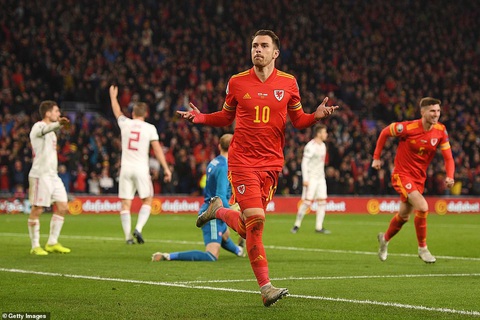Ramsey tỏa sáng, Xứ Wales đoạt vé dự Euro 2020 - Ảnh 1. Ramsey tỏa sáng, Xứ Wales đoạt vé dự Euro 2020 - Ảnh 1.