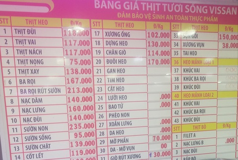 Giá thịt heo bình ổn được điều chỉnh tăng thêm 8.000-35.000 đồng/kg - Ảnh 2. Giá thịt heo bình ổn được điều chỉnh tăng thêm 8.000-35.000 đồng/kg - Ảnh 2.