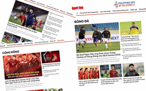 Tuổi Trẻ Online trình làng chuyên trang SEA Games 30 - Ảnh 1. Tuổi Trẻ Online trình làng chuyên trang SEA Games 30 - Ảnh 1.