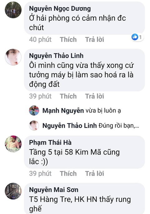 Động đất ở Cao Bằng, Hà Nội và nhiều nơi ở miền Bắc rung lắc - Ảnh 4. Động đất ở Cao Bằng, Hà Nội và nhiều nơi ở miền Bắc rung lắc - Ảnh 4.