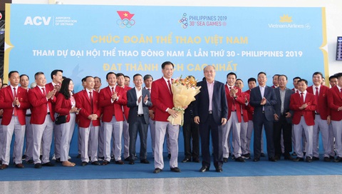 Đoàn Thể thao Việt Nam lên đường tranh tài tại SEA Games 30 - Ảnh 3. Đoàn Thể thao Việt Nam lên đường tranh tài tại SEA Games 30 - Ảnh 3.
