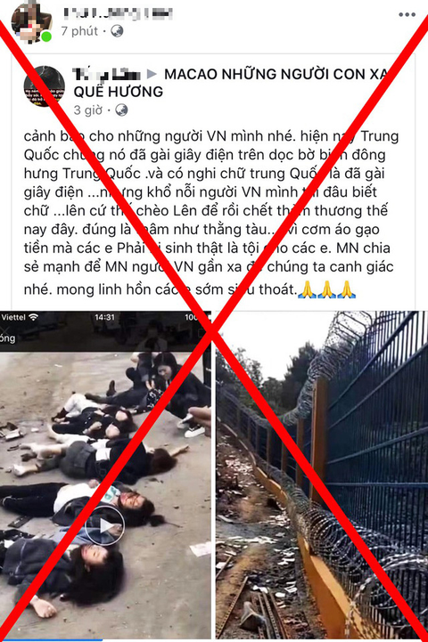 Quảng Ninh bác tin 7 người chết vì điện giật ở biên giới Trung Quốc - Ảnh 1. Quảng Ninh bác tin 7 người chết vì điện giật ở biên giới Trung Quốc - Ảnh 1.