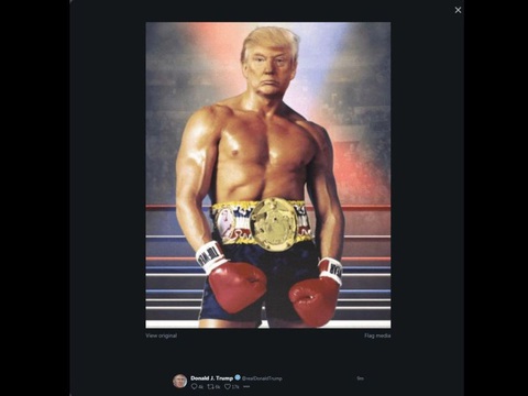 Ai photoshop hình cho ông Trump? - Ảnh 2. Ai photoshop hình cho ông Trump? - Ảnh 2.