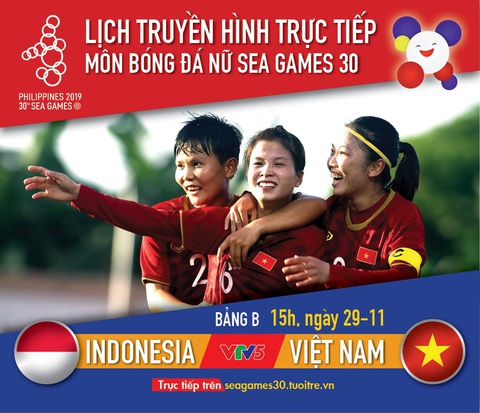Lịch thi đấu tuyển nữ Việt Nam gặp Indonesia tại SEA Games 2019 - Ảnh 1. Lịch thi đấu tuyển nữ Việt Nam gặp Indonesia tại SEA Games 2019 - Ảnh 1.