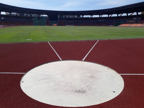 Sân thi đấu điền kinh đẹp long lanh sẵn sàng cho SEA Games 30 - Ảnh 8. Sân thi đấu điền kinh đẹp long lanh sẵn sàng cho SEA Games 30 - Ảnh 8.