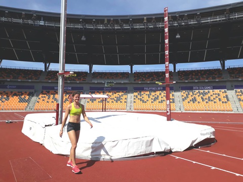 Sân thi đấu điền kinh đẹp long lanh sẵn sàng cho SEA Games 30 - Ảnh 6. Sân thi đấu điền kinh đẹp long lanh sẵn sàng cho SEA Games 30 - Ảnh 6.