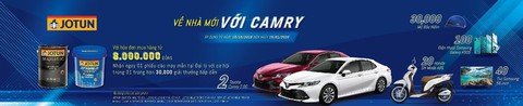 Sơn Jotun tri ân khách hàng Về nhà mới với Camry - Ảnh 1. Sơn Jotun tri ân khách hàng Về nhà mới với Camry - Ảnh 1.