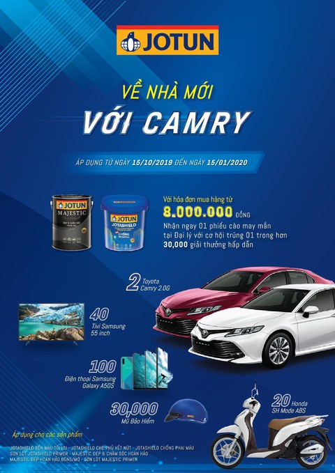 Sơn Jotun tri ân khách hàng Về nhà mới với Camry - Ảnh 2. Sơn Jotun tri ân khách hàng Về nhà mới với Camry - Ảnh 2.