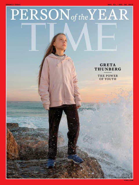 Tạp chí Time vinh danh nữ sinh Greta Thunberg - Ảnh 1. Tạp chí Time vinh danh nữ sinh Greta Thunberg - Ảnh 1.
