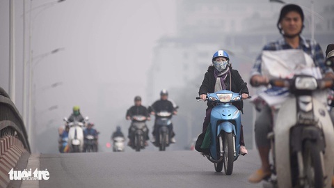 Vì sao không khí Hà Nội trở nên xấu và rất xấu? - Ảnh 1. Vì sao không khí Hà Nội trở nên xấu và rất xấu? - Ảnh 1.