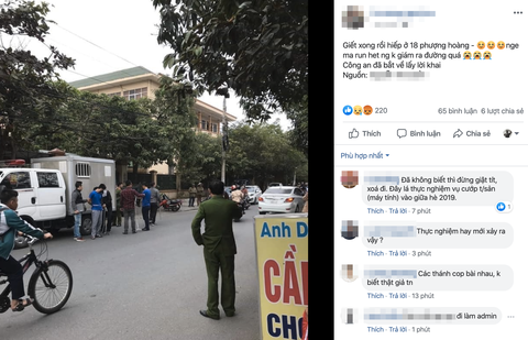 Chỉ là thực nghiệm vụ cướp tài sản, lên mạng thành... vụ ‘giết xong rồi hiếp’ - Ảnh 1. Chỉ là thực nghiệm vụ cướp tài sản, lên mạng thành... vụ ‘giết xong rồi hiếp’ - Ảnh 1.