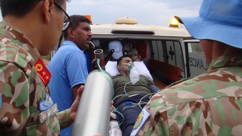 Mũ nồi xanh Việt Nam ở Nam Sudan - Kỳ 2: Đội cấp cứu đường không - Ảnh 1. Mũ nồi xanh Việt Nam ở Nam Sudan - Kỳ 2: Đội cấp cứu đường không - Ảnh 1.