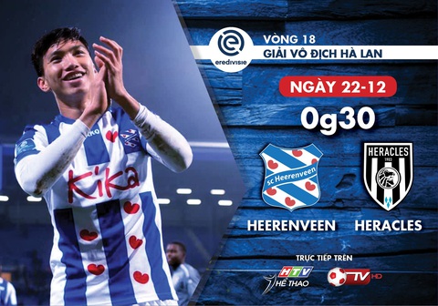 Lịch truyền hình Văn Hậu và CLB Heerenveen ở Giải vô địch quốc gia Hà Lan - Ảnh 1. Lịch truyền hình Văn Hậu và CLB Heerenveen ở Giải vô địch quốc gia Hà Lan - Ảnh 1.
