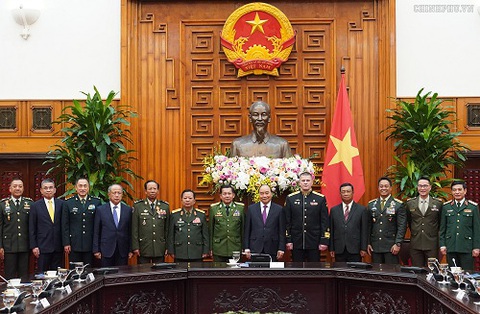 Thủ tướng tiếp lãnh đạo quân đội các nước dự kỷ niệm 75 năm thành lập Quân đội nhân dân - Ảnh 1. Thủ tướng tiếp lãnh đạo quân đội các nước dự kỷ niệm 75 năm thành lập Quân đội nhân dân - Ảnh 1.