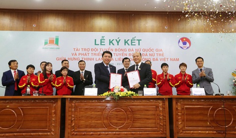 Hưng Thịnh Land tài trợ cho bóng đá nữ Việt Nam 100 tỉ đồng - Ảnh 1. Hưng Thịnh Land tài trợ cho bóng đá nữ Việt Nam 100 tỉ đồng - Ảnh 1.