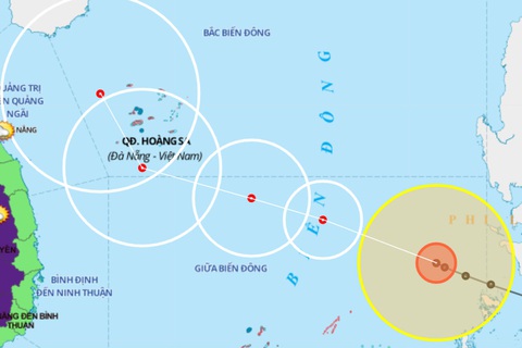Bão Phanfone cách đảo Song Tử Tây 530km, sóng biển cao 6-8m - Ảnh 1. Bão Phanfone cách đảo Song Tử Tây 530km, sóng biển cao 6-8m - Ảnh 1.