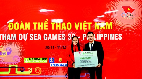 Herbalife Nutrition và VOC tổ chức Lễ xuất quân cho Đoàn Thể thao Việt Nam tham dự SEA Games 30 - Ảnh 3. Herbalife Nutrition và VOC tổ chức Lễ xuất quân cho Đoàn Thể thao Việt Nam tham dự SEA Games 30 - Ảnh 3.