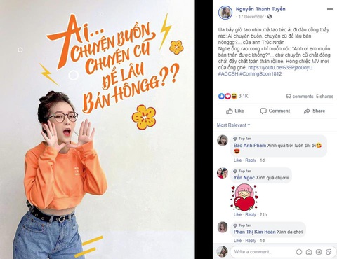 Hàng loạt gương mặt hot háo hức với sự trở lại của Trúc Nhân - Ảnh 9. Hàng loạt gương mặt hot háo hức với sự trở lại của Trúc Nhân - Ảnh 9.