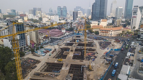 Hối hả trên công trường metro - Ảnh 6. Hối hả trên công trường metro - Ảnh 6.