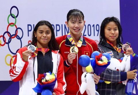 SEA Games 30: Bơi lội và thể dục dụng cụ lập ‘cú đúp vàng’ trong ngày 4-12 - Ảnh 1. SEA Games 30: Bơi lội và thể dục dụng cụ lập ‘cú đúp vàng’ trong ngày 4-12 - Ảnh 1.