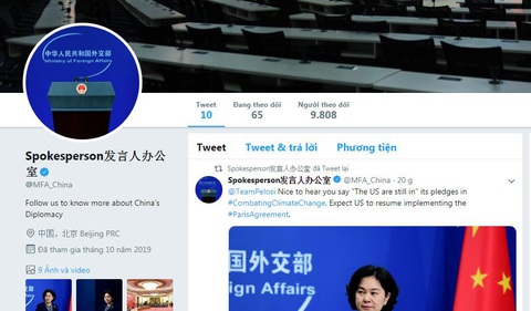 Bộ Ngoại giao Trung Quốc xài Twitter, kêu gọi tinh thần chiến đấu cao - Ảnh 2. Bộ Ngoại giao Trung Quốc xài Twitter, kêu gọi tinh thần chiến đấu cao - Ảnh 2.