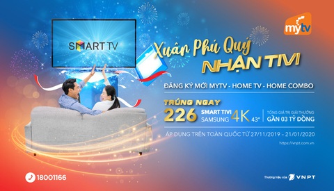 MyTV tung khuyến mại khủng với trị giá lên đến 3 tỉ đồng - Ảnh 1. MyTV tung khuyến mại khủng với trị giá lên đến 3 tỉ đồng - Ảnh 1.