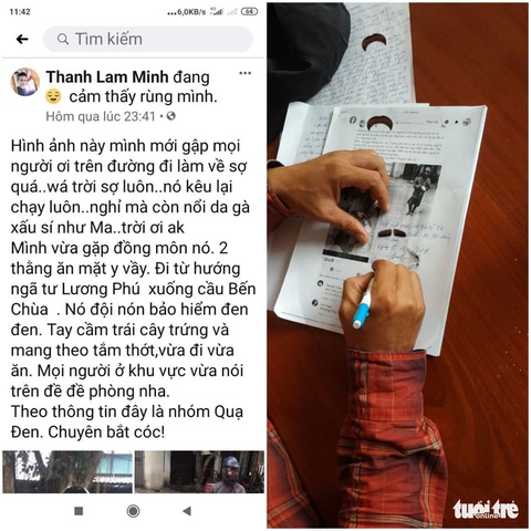 Hắc diện nhân cầm trứng, thớt xuất hiện ở Tiền Giang bắt cóc trẻ em? - Ảnh 1. Hắc diện nhân cầm trứng, thớt xuất hiện ở Tiền Giang bắt cóc trẻ em? - Ảnh 1.