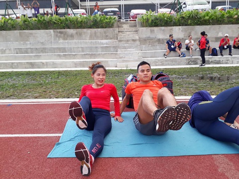 Vận động viên đi bộ khốn khổ vì đường đua tại SEA Games 30 - Ảnh 1. Vận động viên đi bộ khốn khổ vì đường đua tại SEA Games 30 - Ảnh 1.
