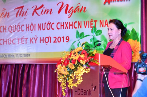 Chủ tịch Quốc hội thăm, chúc Tết HDBank, Vietjet - Ảnh 3. Chủ tịch Quốc hội thăm, chúc Tết HDBank, Vietjet - Ảnh 3.