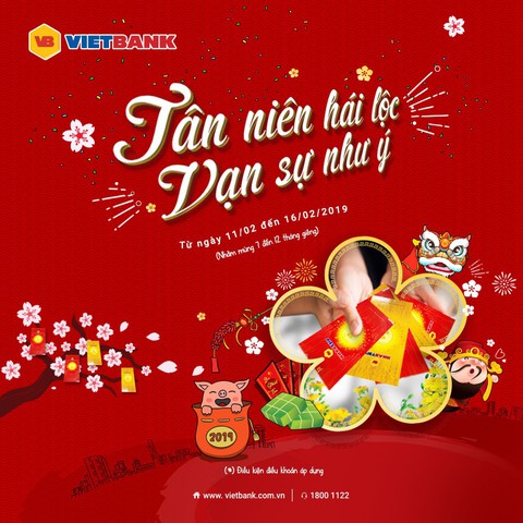 Vietbank triển khai chương trình Tân niên hái lộc - Vạn sự như ý - Ảnh 1. Vietbank triển khai chương trình Tân niên hái lộc - Vạn sự như ý - Ảnh 1.