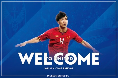 Incheon United háo hức chờ Công Phượng ra mắt - Ảnh 1. Incheon United háo hức chờ Công Phượng ra mắt - Ảnh 1.